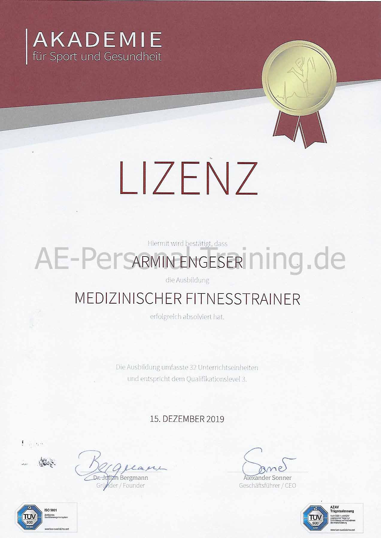 Medizinischer-Fitnesstrainer Armin Engeser
