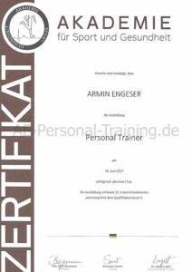 Zertifikat-Personal-Trainer Armin Engeser